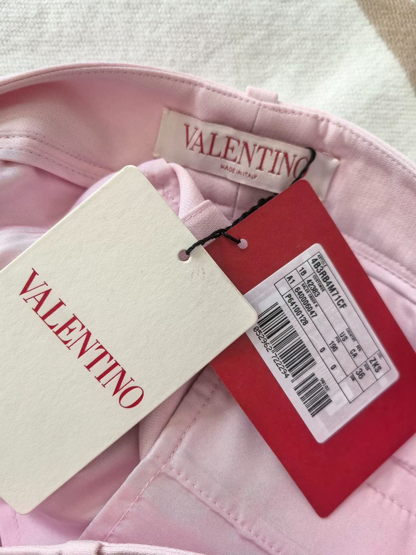 Valentino Valentino Pink Straight-leg Pants Size US 36 / EU 52 - 3 Thumbnail