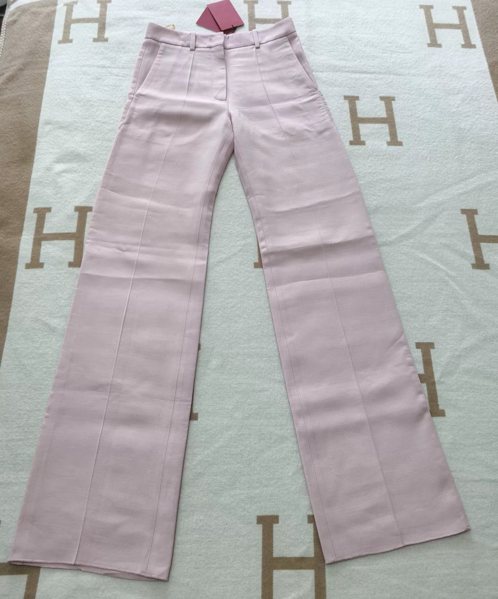 Valentino Valentino Pink Straight-leg Pants Size US 36 / EU 52 - 2 Thumbnail
