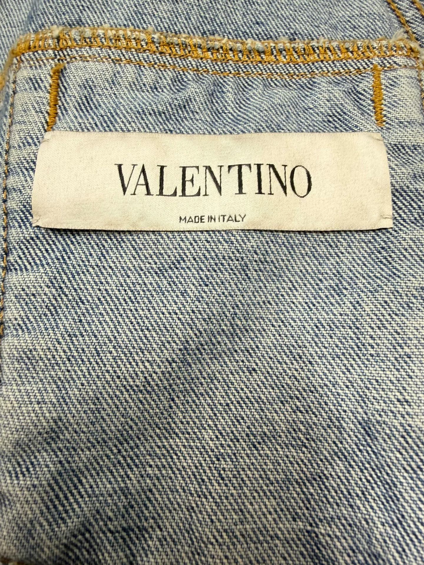 Valentino Valentino Denim Jacket Size 46 Size US XL / EU 56 / 4 - 3 Thumbnail