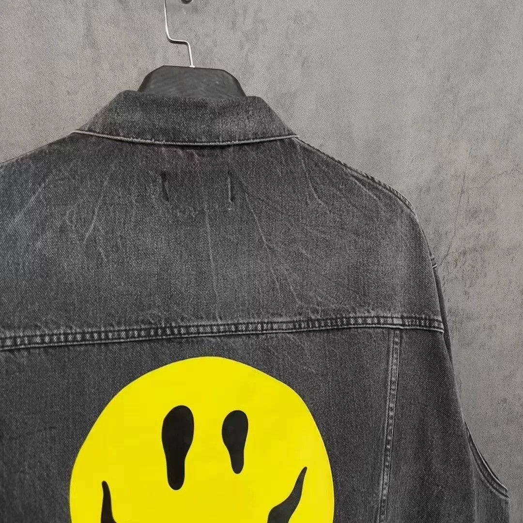 Balenciaga Balenciaga Ghost Face Logo Denim Jacket Size US XS / EU 42 / 0 - 3 Thumbnail