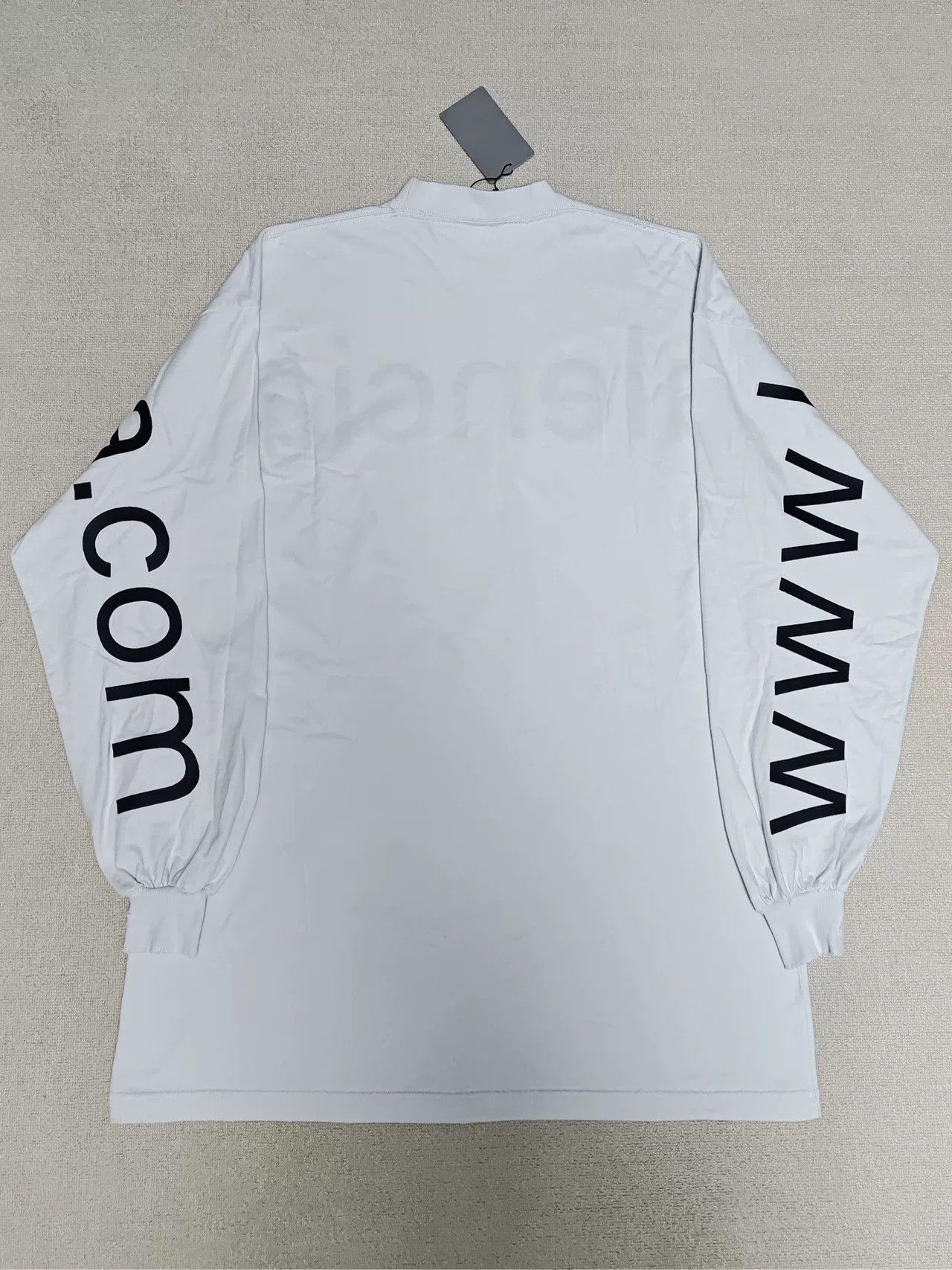 Balenciaga Balenciaga 23FW Distressed Embroidered Longsleeve Size US L / EU 52-54 / 3 - 2 Thumbnail