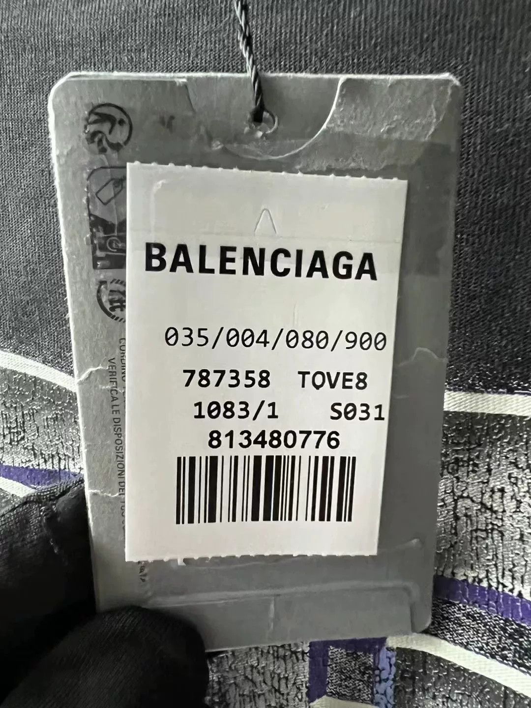 Balenciaga Balenciaga Washed Diamond Short Sleeve Size US L / EU 52-54 / 3 - 3 Thumbnail
