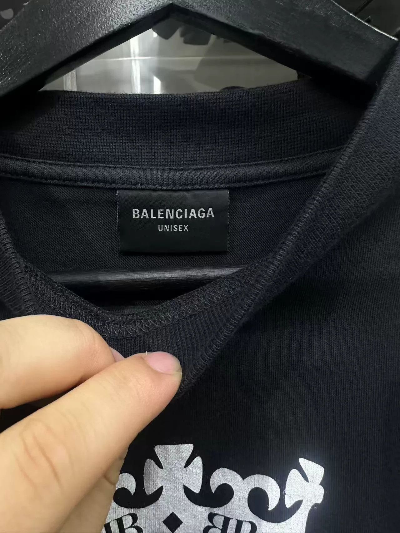 Balenciaga Balenciaga Crown Keep Calm Print Tee Size US L / EU 52-54 / 3 - 2 Thumbnail