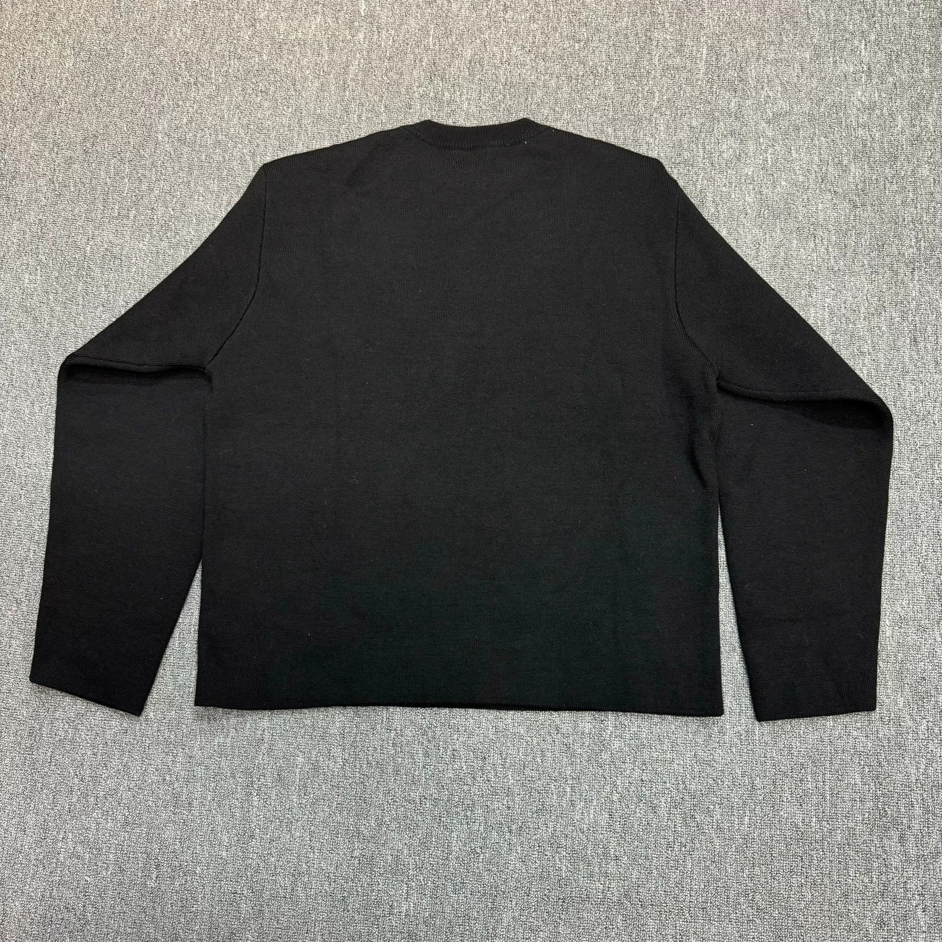 Balenciaga Balenciaga Black Long Sleeve Knit Sweater Size US M / EU 48-50 / 2 - 2 Thumbnail
