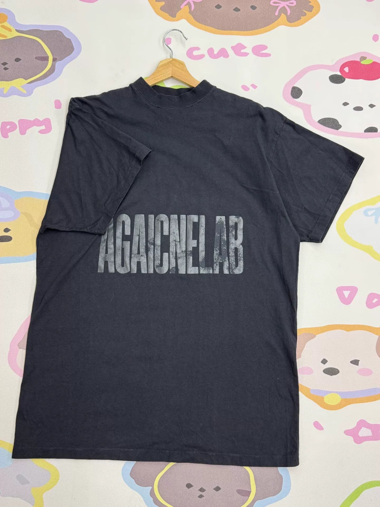 Balenciaga Balenciaga Letter Print Loose Short Sleeve Tee Size US M / EU 48-50 / 2 - 2 Thumbnail