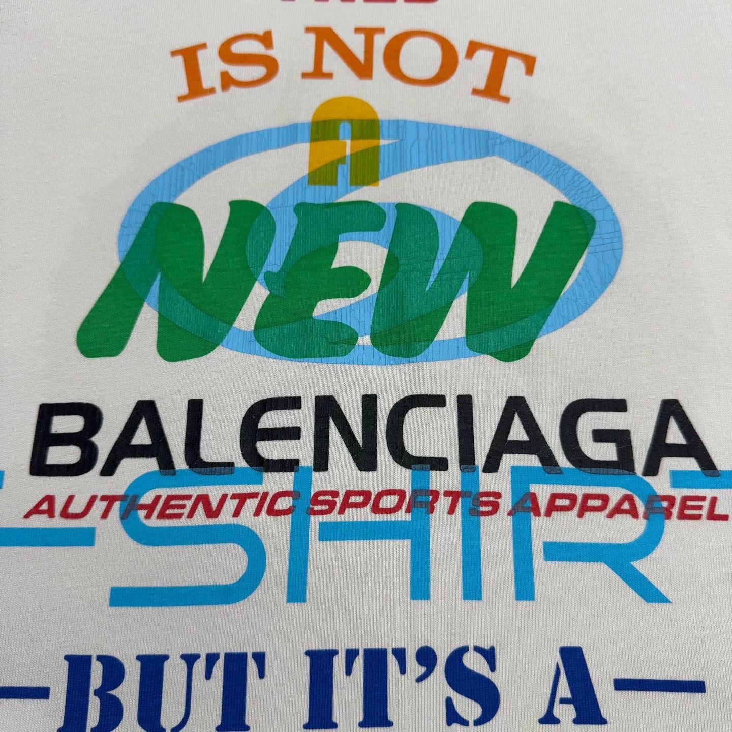 Balenciaga Balenciaga Distressed Graphic Short Sleeve Size US L / EU 52-54 / 3 - 2 Thumbnail