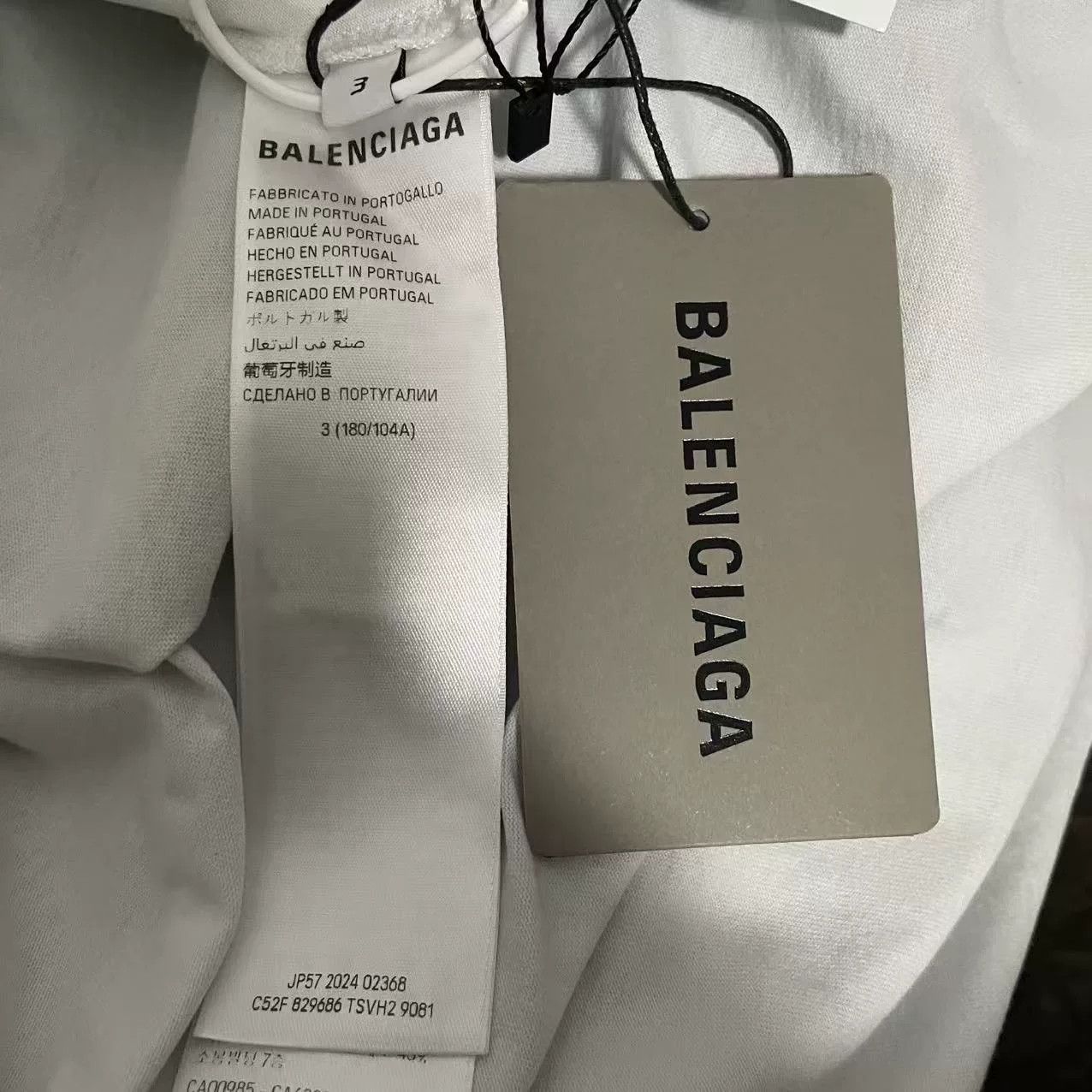 Balenciaga Balenciaga 25SS Striped Embroidered T-shirt Size US M / EU 48-50 / 2 - 4 Thumbnail