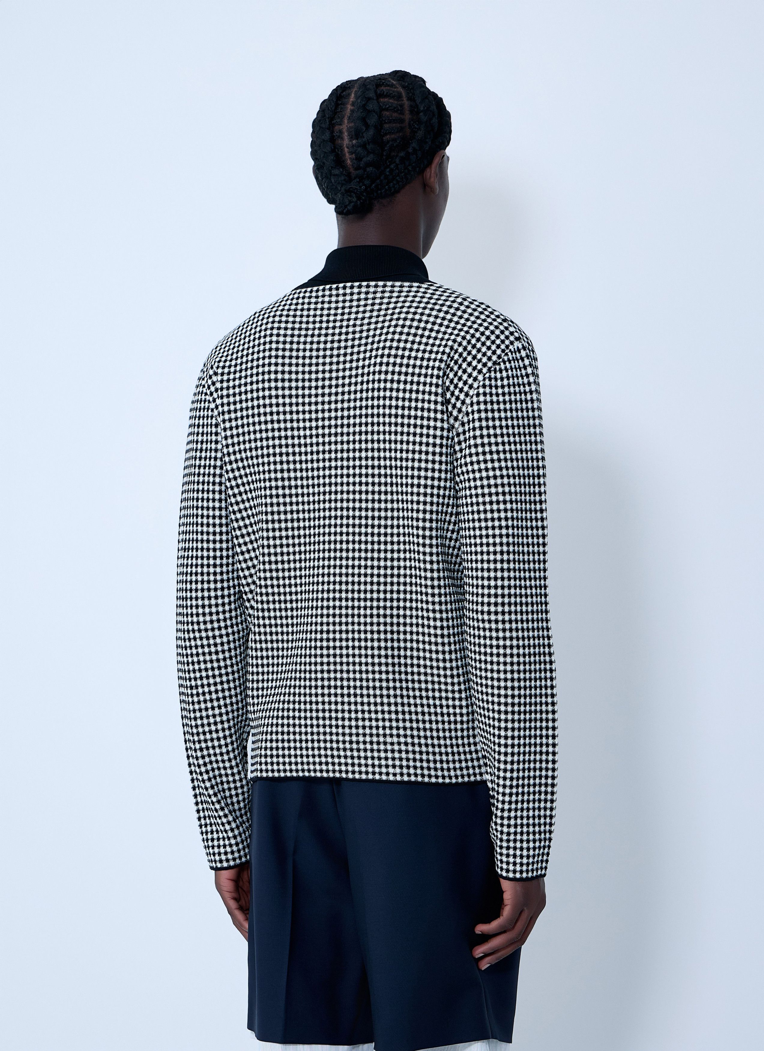 Jil Sander Houndstooth Zip-Up Shirt Size US M / EU 48-50 / 2 - 4 Thumbnail