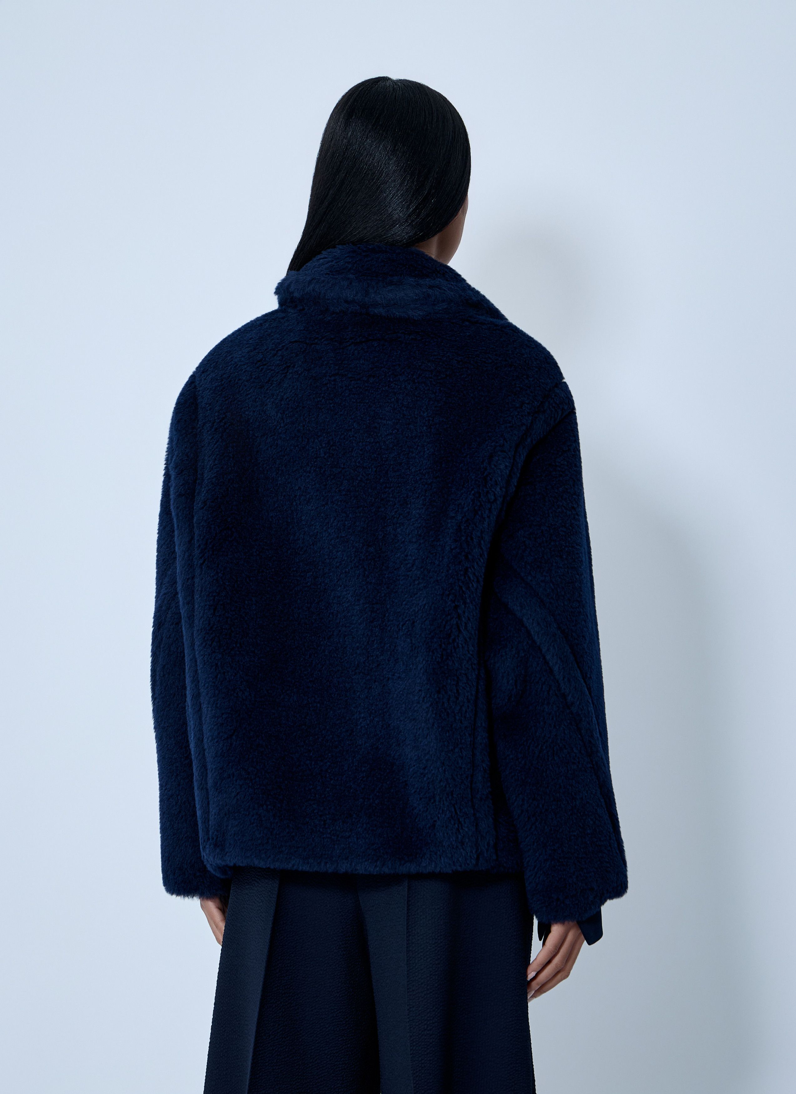 Max Mara Wool-And-Silk-Blend Coat Size M / US 6-8 / IT 42-44 - 4 Thumbnail