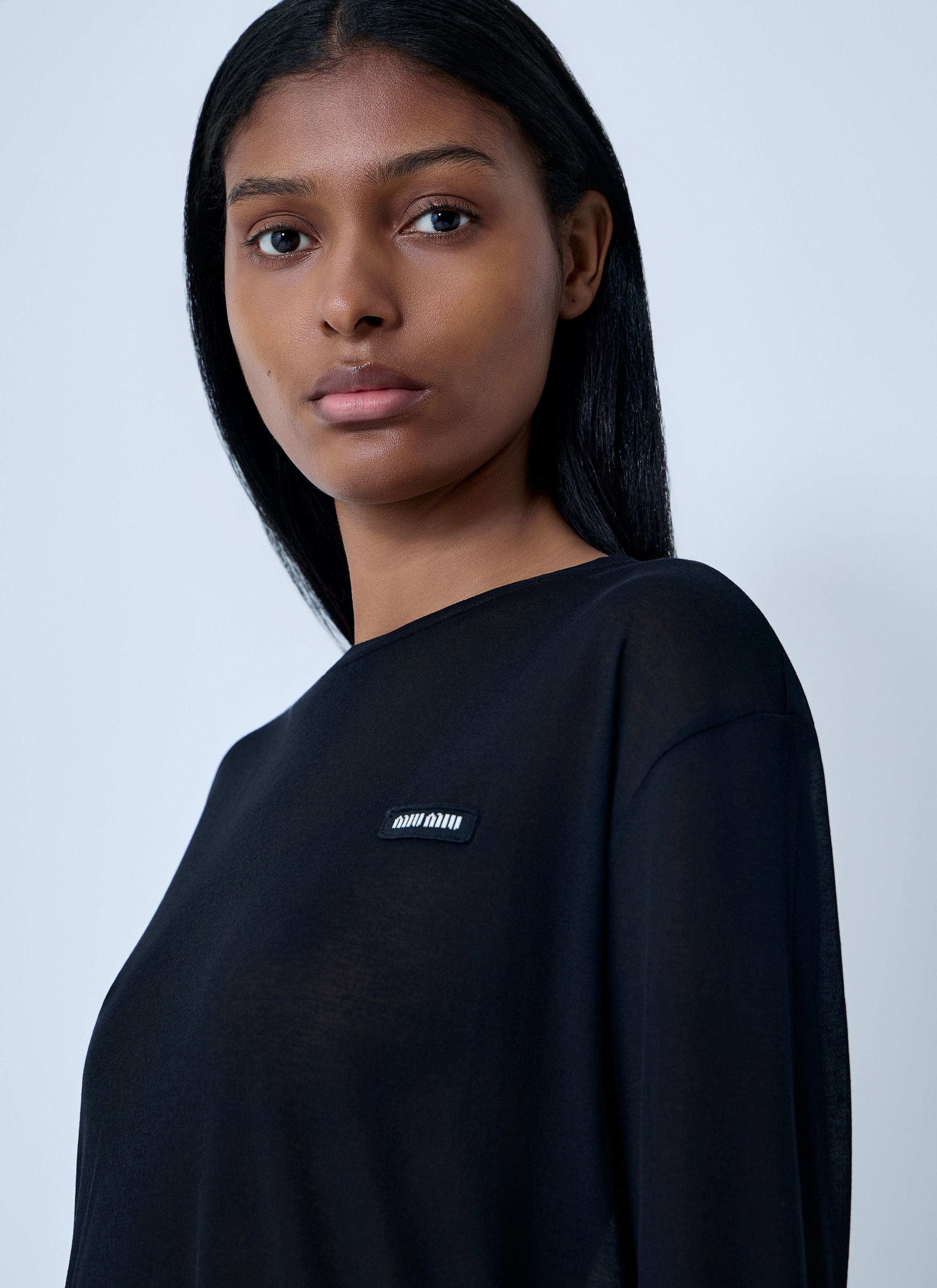 Miu Miu Logo Motif Sweater Size XS / US 0-2 / IT 36-38 - 5 Thumbnail