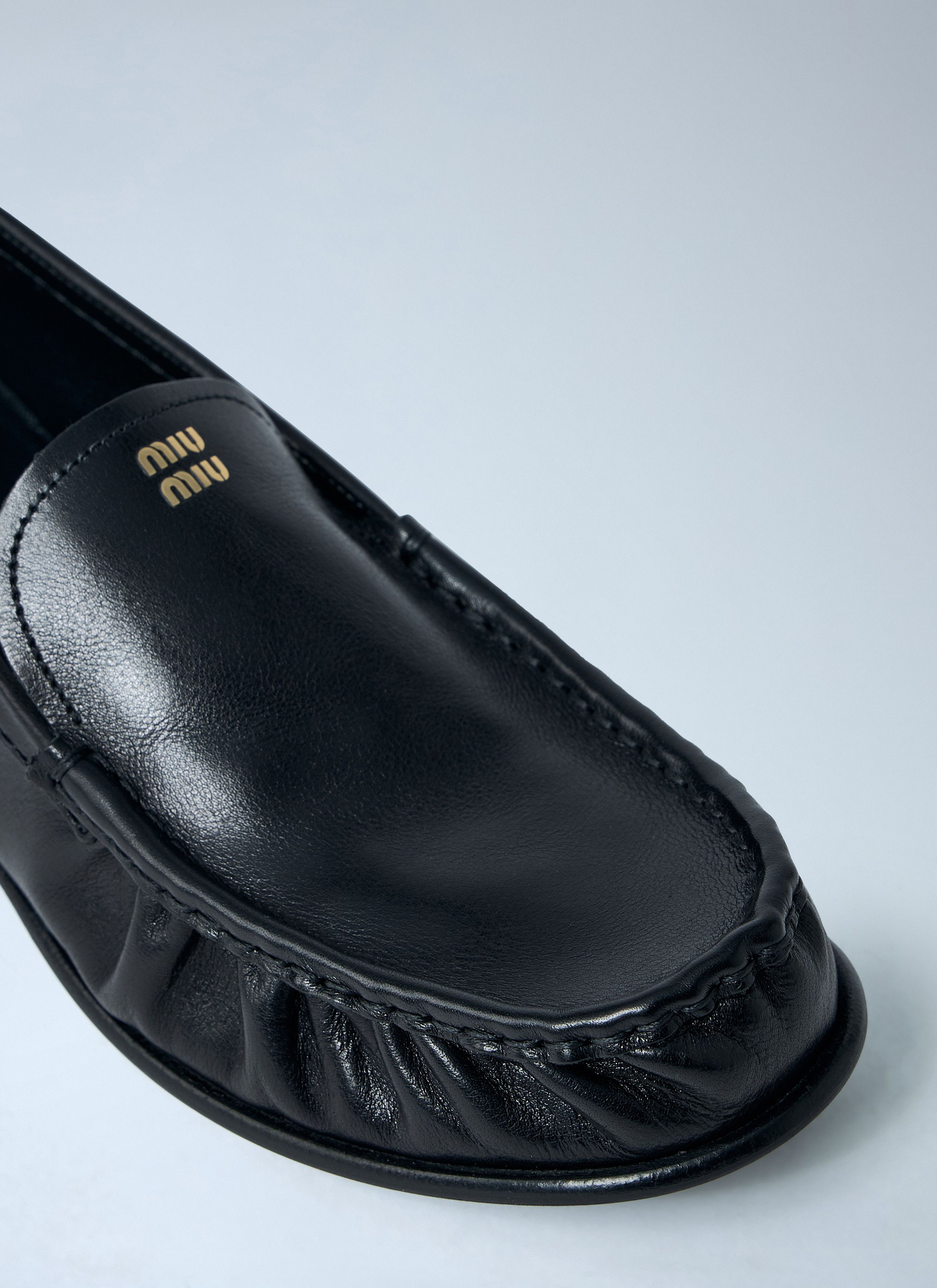 Miu Miu Leather Loafers Size US 10 / IT 40 - 3 Thumbnail