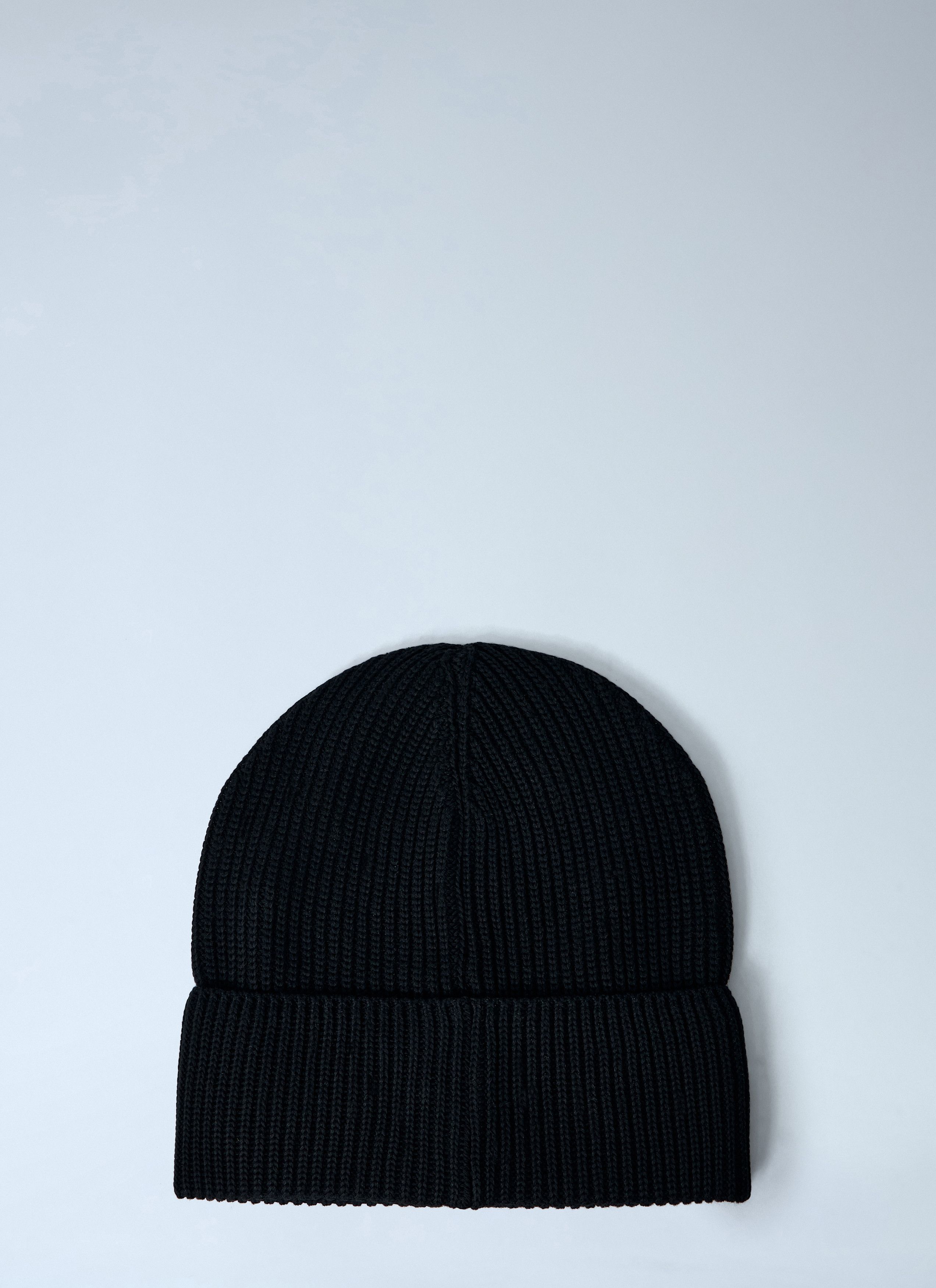 Moncler Logo Motif Beanie Hat Size ONE SIZE - 4 Thumbnail