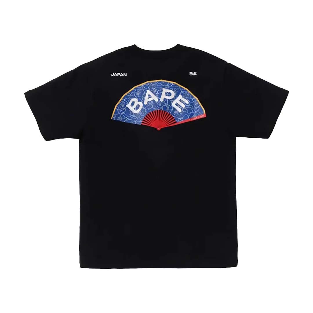 Bape Japanese Fan Tee Black Size US S / EU 44-46 / 1 - 2 Thumbnail