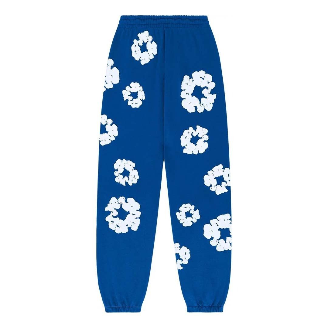 DENIM TEARS The Cotton Wreath Sweatpants Royal Blue Size US 30 / EU 46 - 2 Thumbnail
