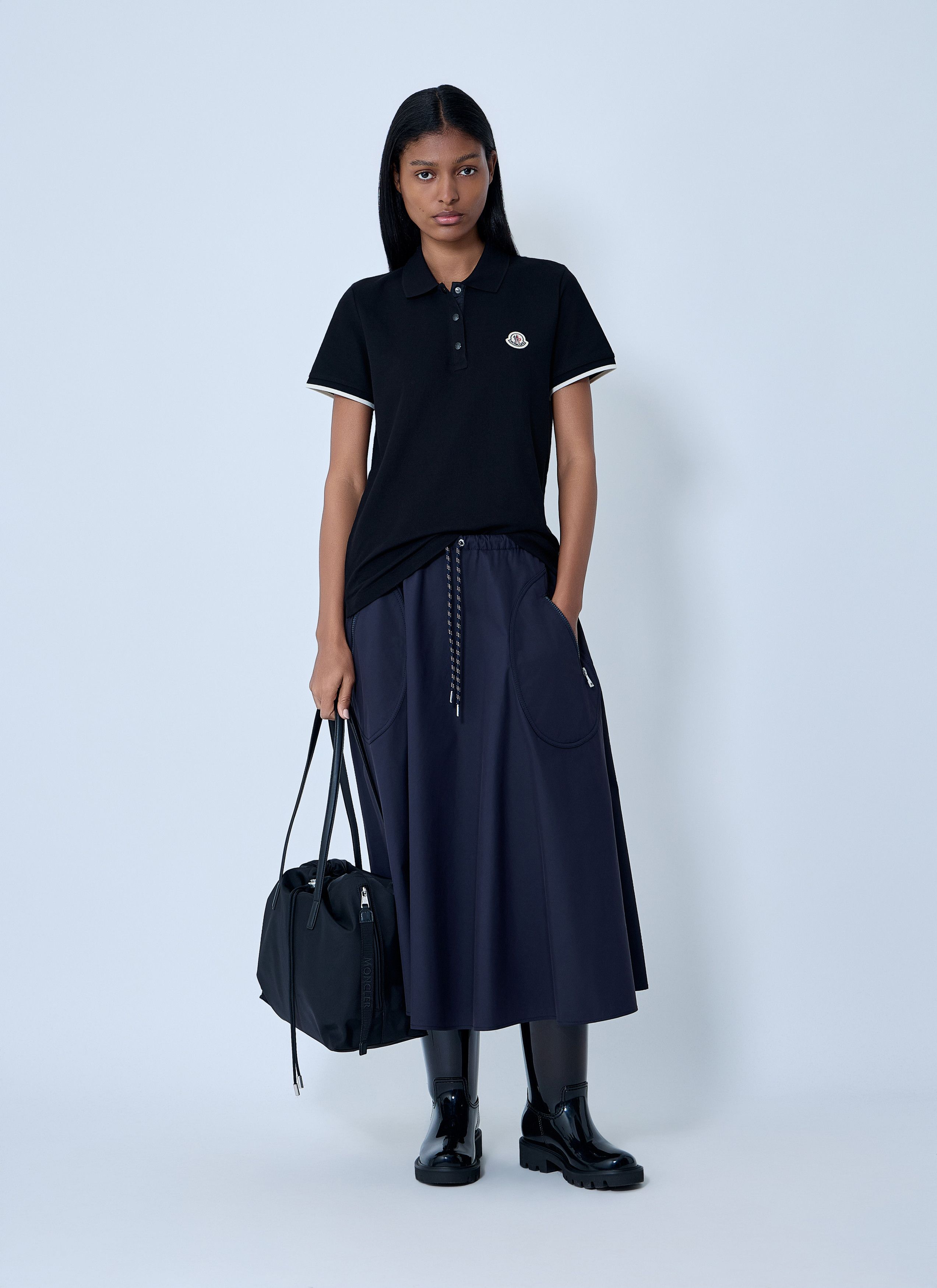 Moncler Logo Motif Polo Shirt Size L / US 10 / IT 46 - 2 Thumbnail