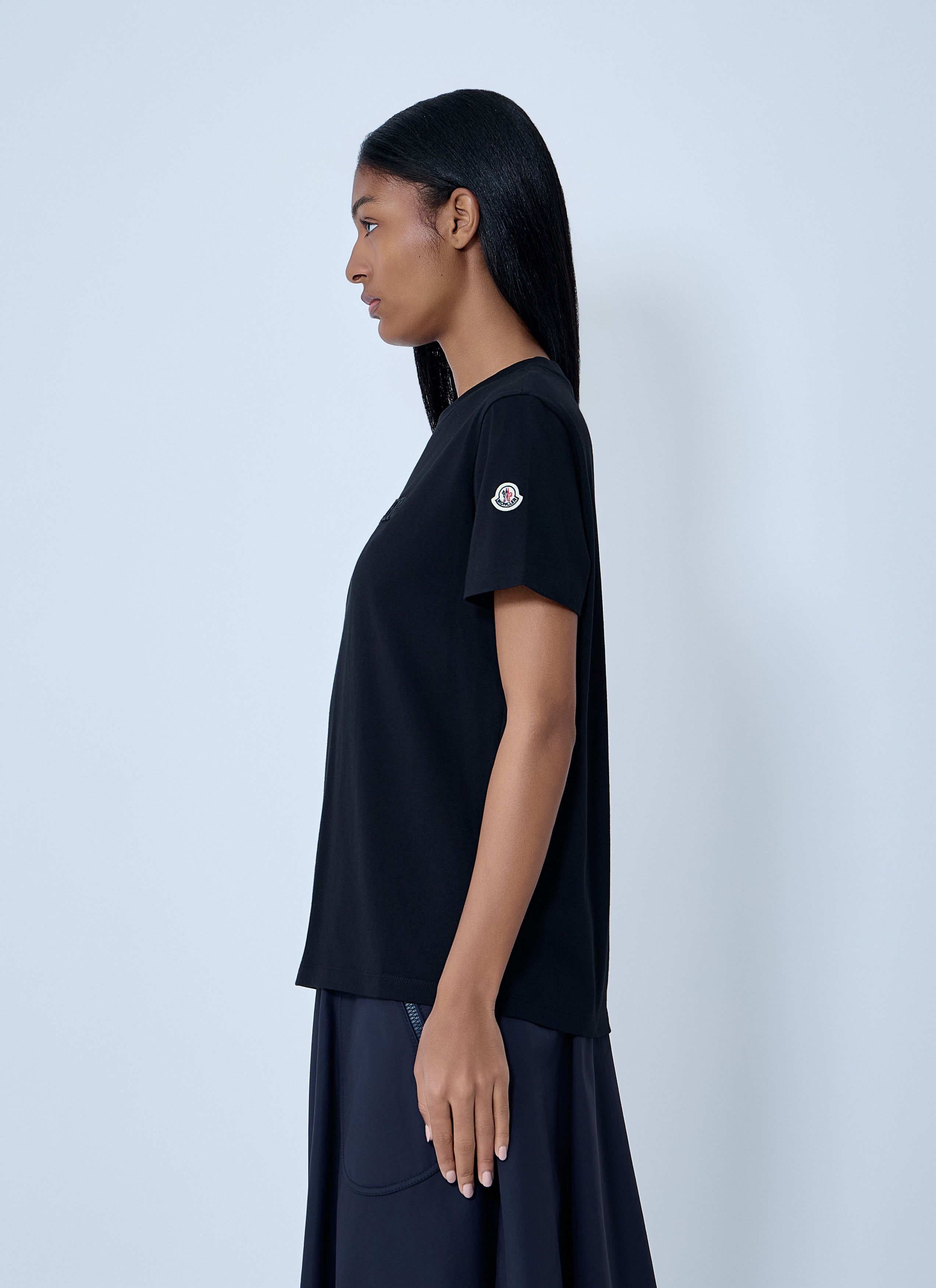 Moncler Logo Motif T-Shirt Size XS / US 0-2 / IT 36-38 - 3 Thumbnail