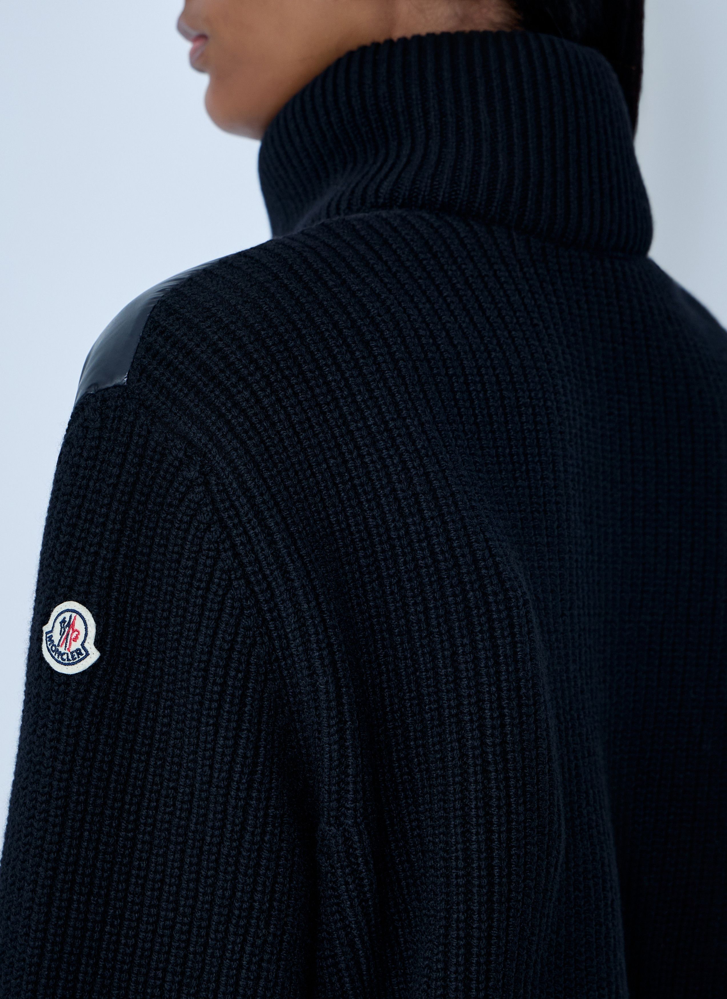 Moncler Wool-And-Cashmere-Blend Cardigan Size M / US 6-8 / IT 42-44 - 6 Thumbnail