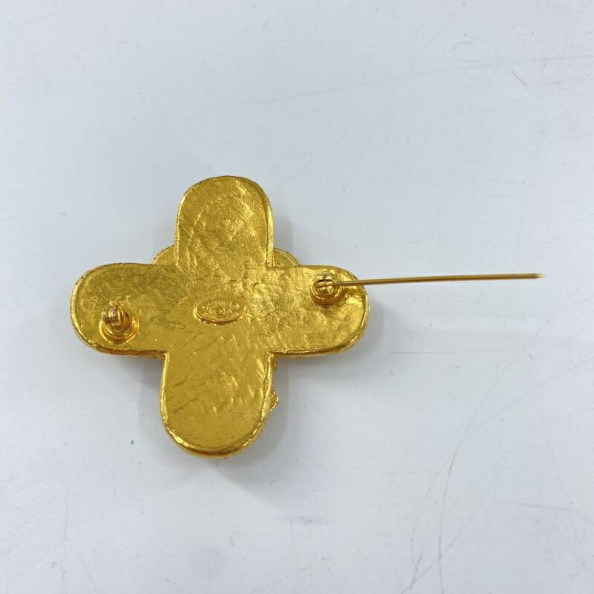 Chanel CHANEL Triple Coco Mark Brooch, Gold Size ONE SIZE - 4 Thumbnail