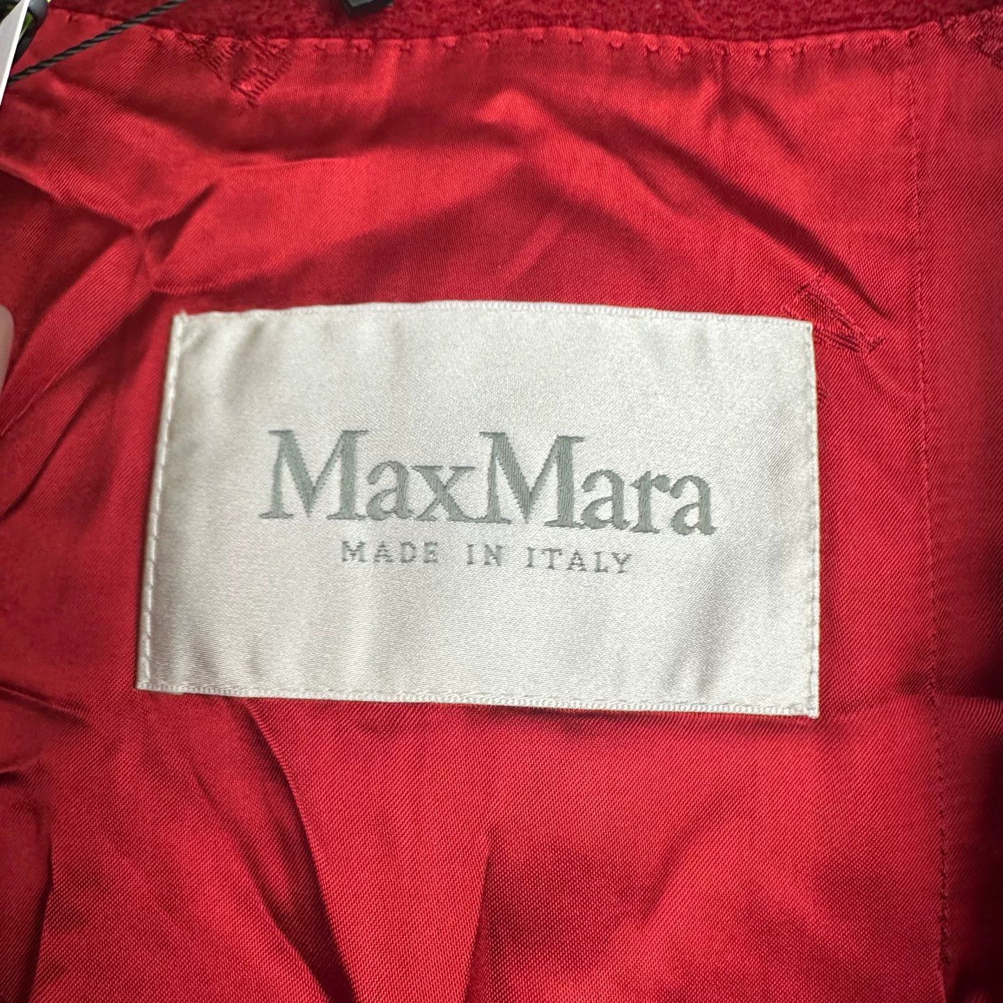 Max Mara Maxmara Railto Red Coat Size US XS / EU 42 / 0 - 3 Thumbnail