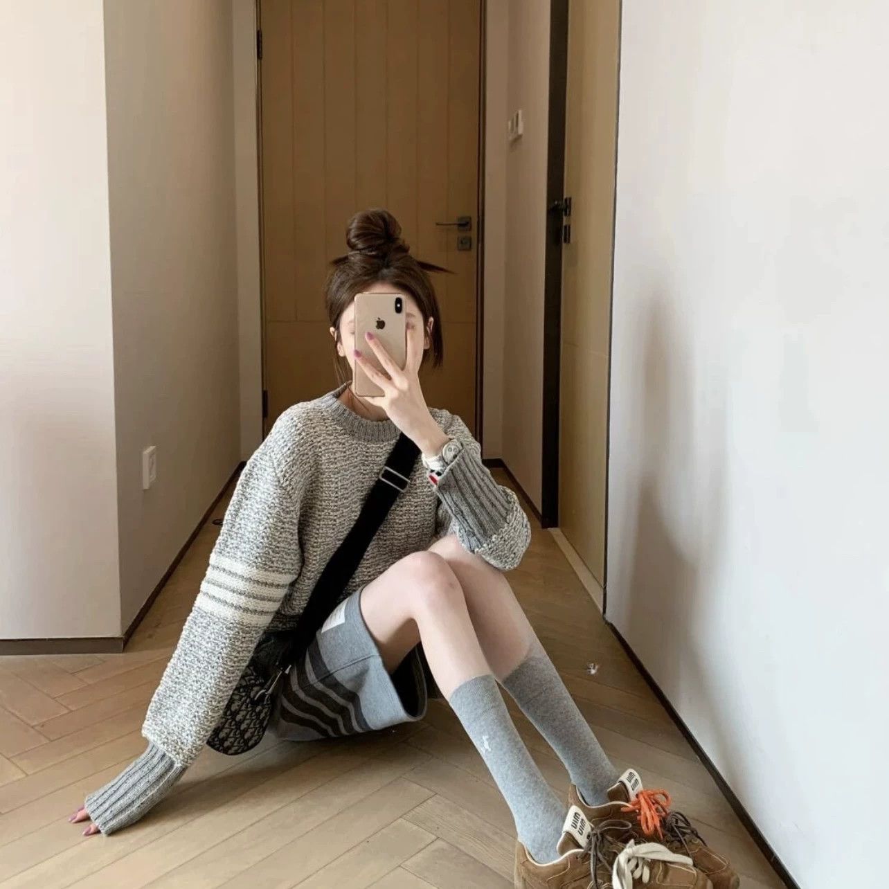Thom Browne thom browne gray waffle knit sweater 3 Size US M / EU 48-50 / 2 - 7 Thumbnail