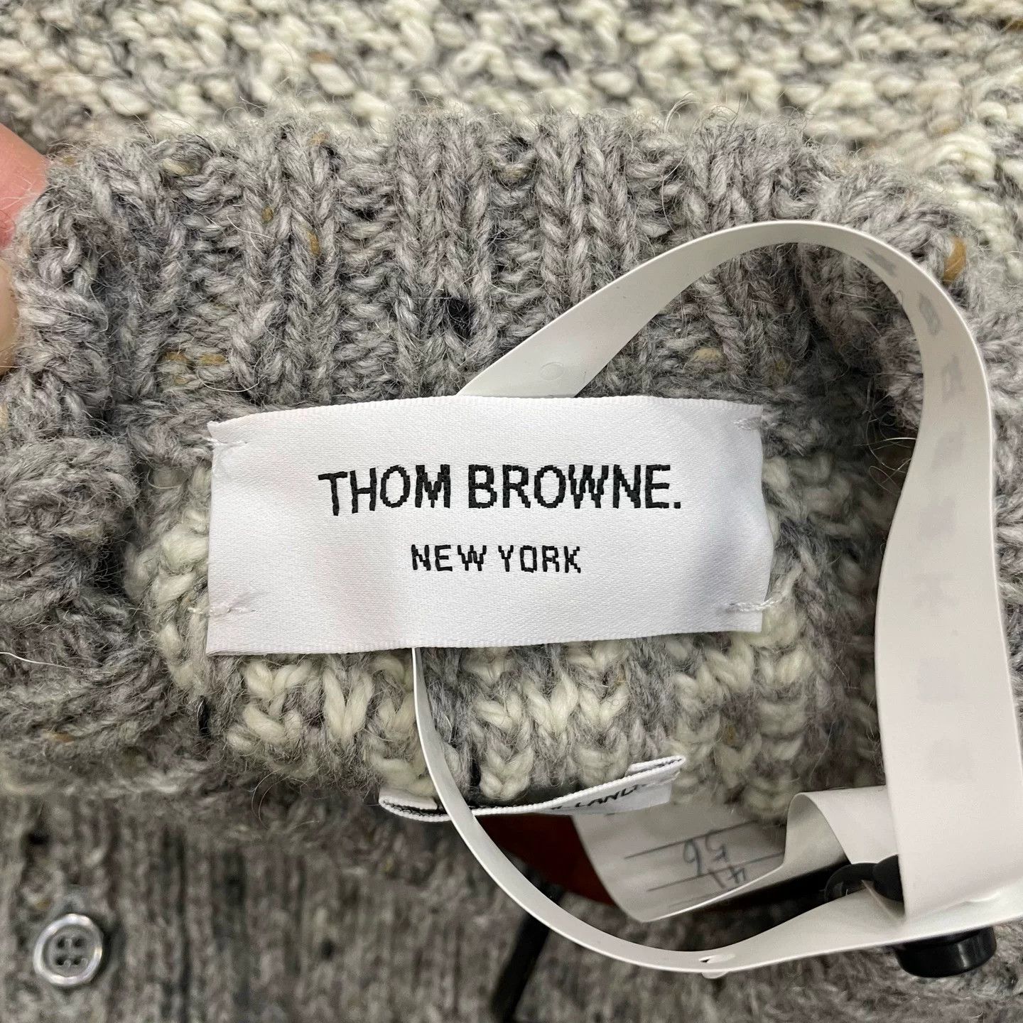 Thom Browne thom browen gray waffle knit sweater Size US M / EU 48-50 / 2 - 3 Thumbnail