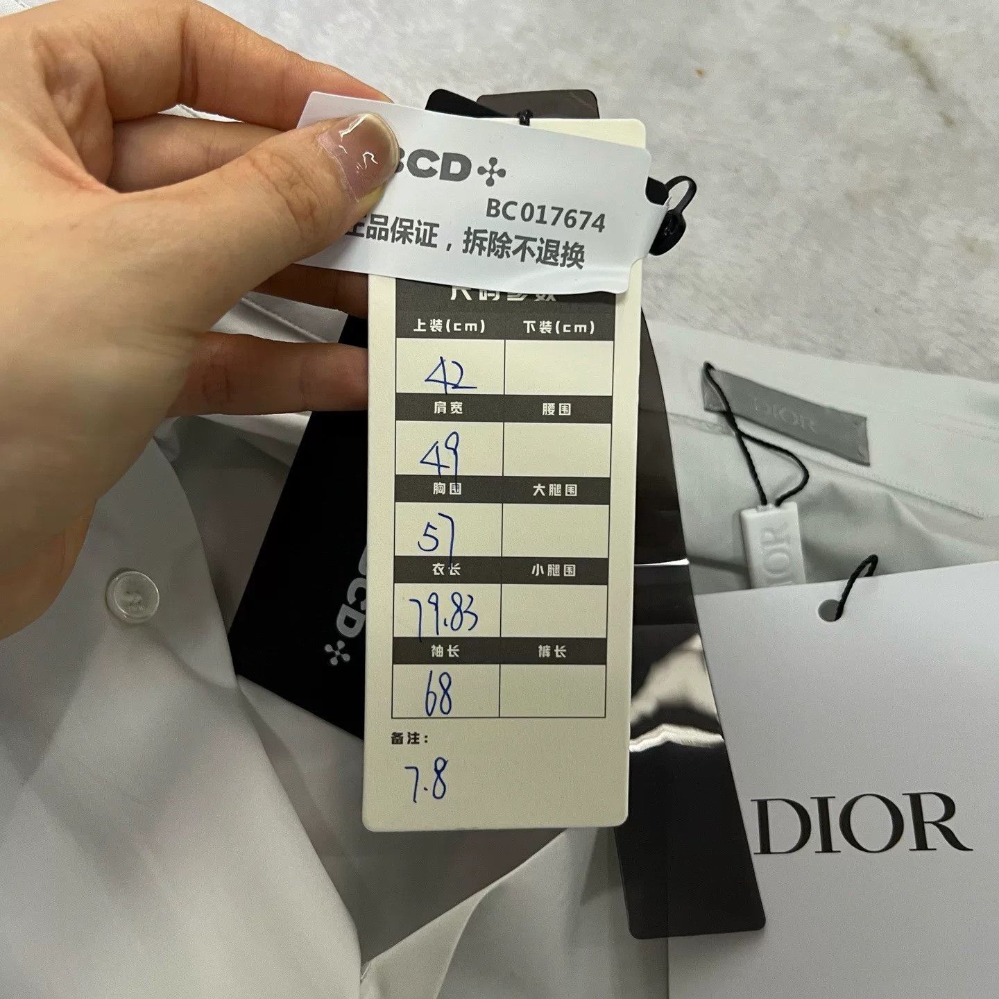 Dior white classic collared shirt by Dior Size US L / EU 52-54 / 3 - 6 Thumbnail