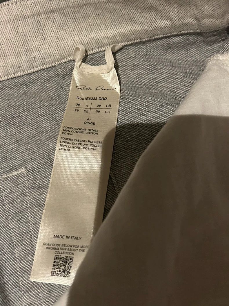 Rick Owens Rick Owens 25SS Geth Straight Jeans Size US 29 - 5 Thumbnail