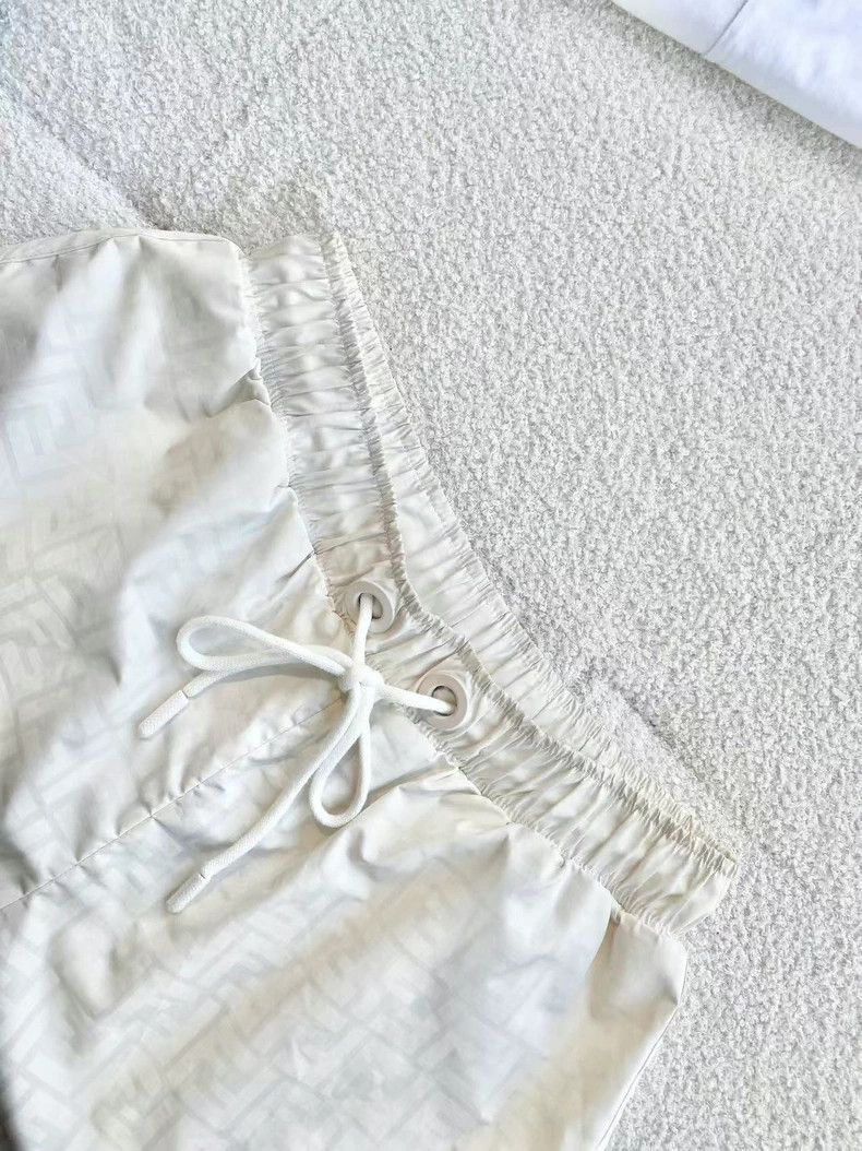 Fendi Fendi Beige Monogram Print Shorts Size US 26 / EU 42 - 3 Thumbnail