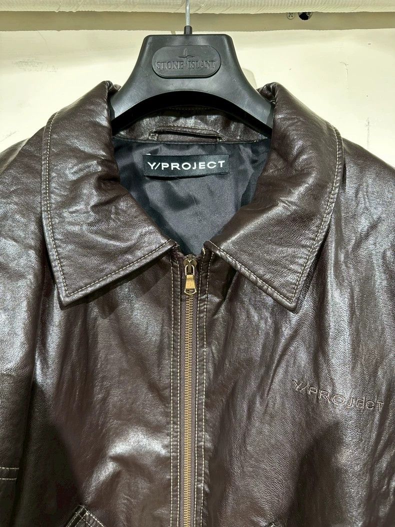 Yohji Yamamoto Y/PROJECT Draped Faux-leather Jacket Size US M / EU 48-50 / 2 - 3 Thumbnail