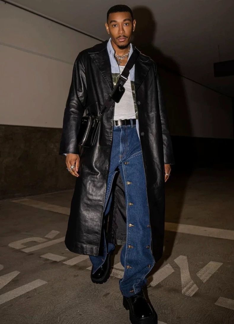 Yohji Yamamoto Y-Project Straight Removable Button Jeans Size US 31 - 8 Thumbnail