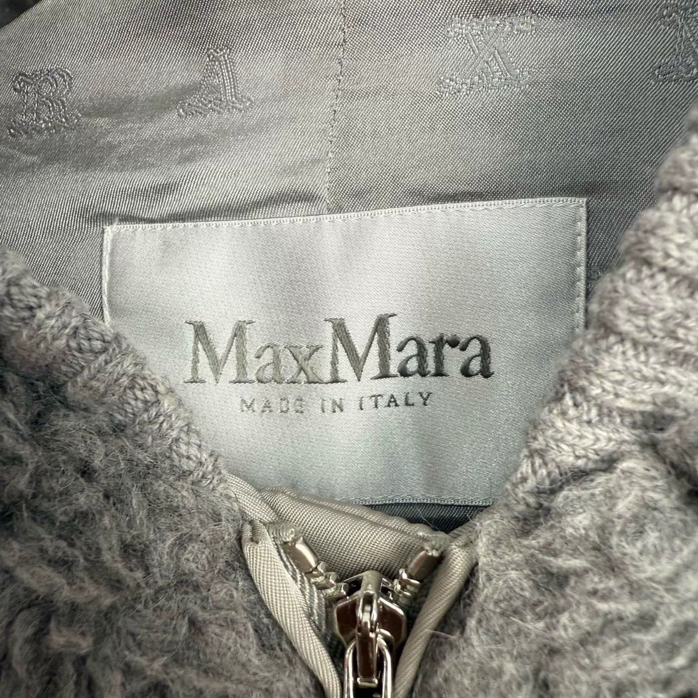 Max Mara maxmara gray teddy pilot jacket Size US XS / EU 42 / 0 - 3 Thumbnail