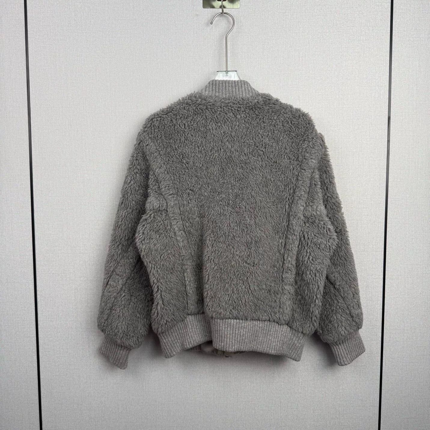 Max Mara maxmara gray teddy pilot jacket Size US XS / EU 42 / 0 - 2 Thumbnail