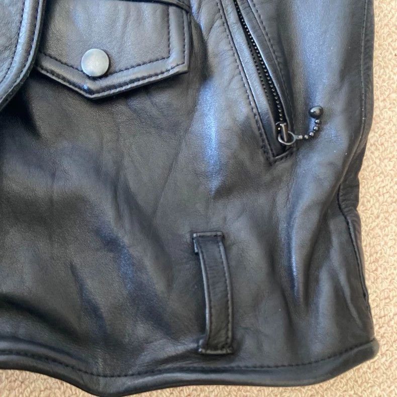 Number (N)ine Number (N)ine 05ss Leather Vest Size US XS / EU 42 / 0 - 5 Thumbnail