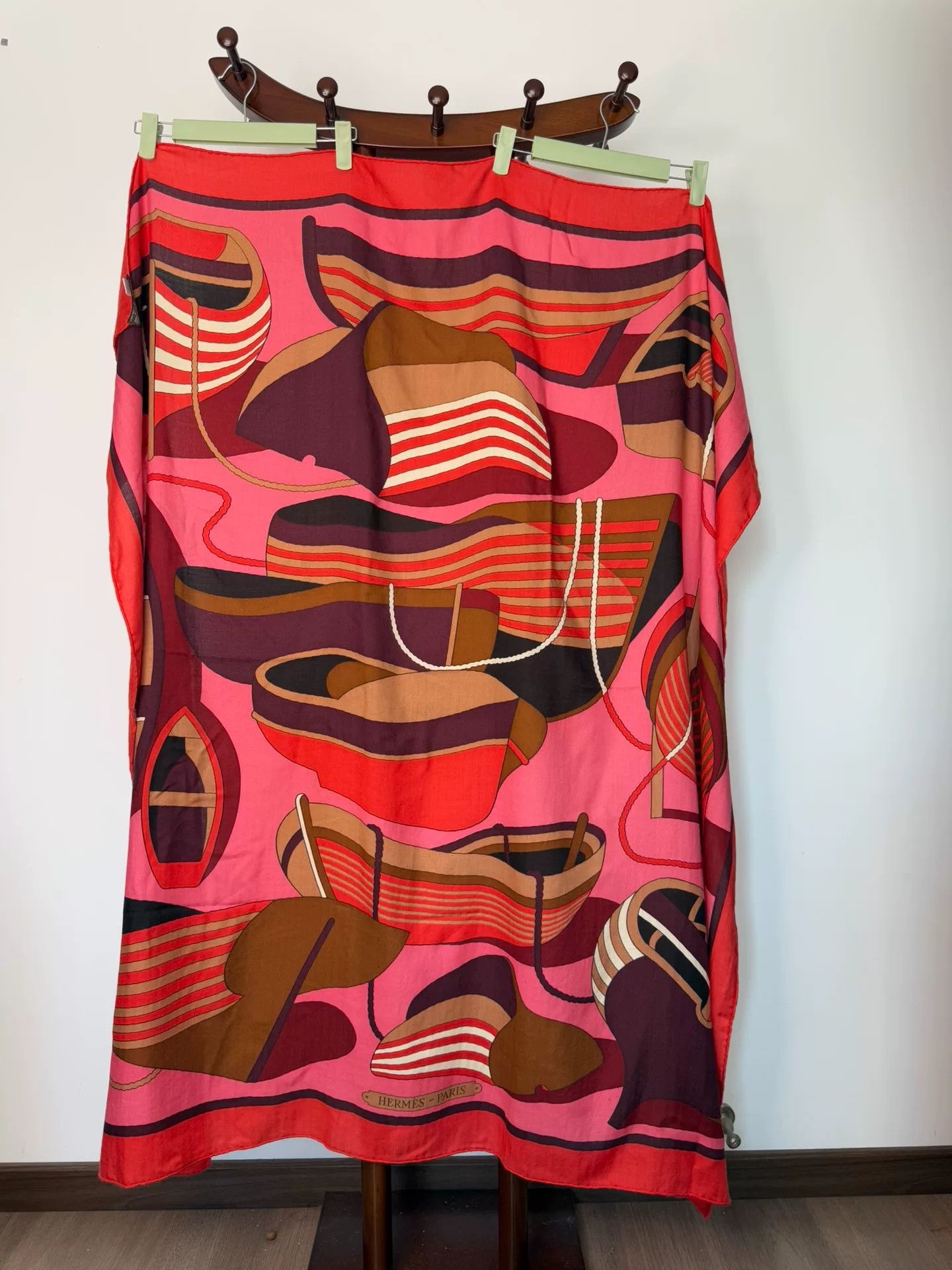 Hermes Hermes Cashmere Silk Scarf Shawl Size ONE SIZE - 2 Thumbnail