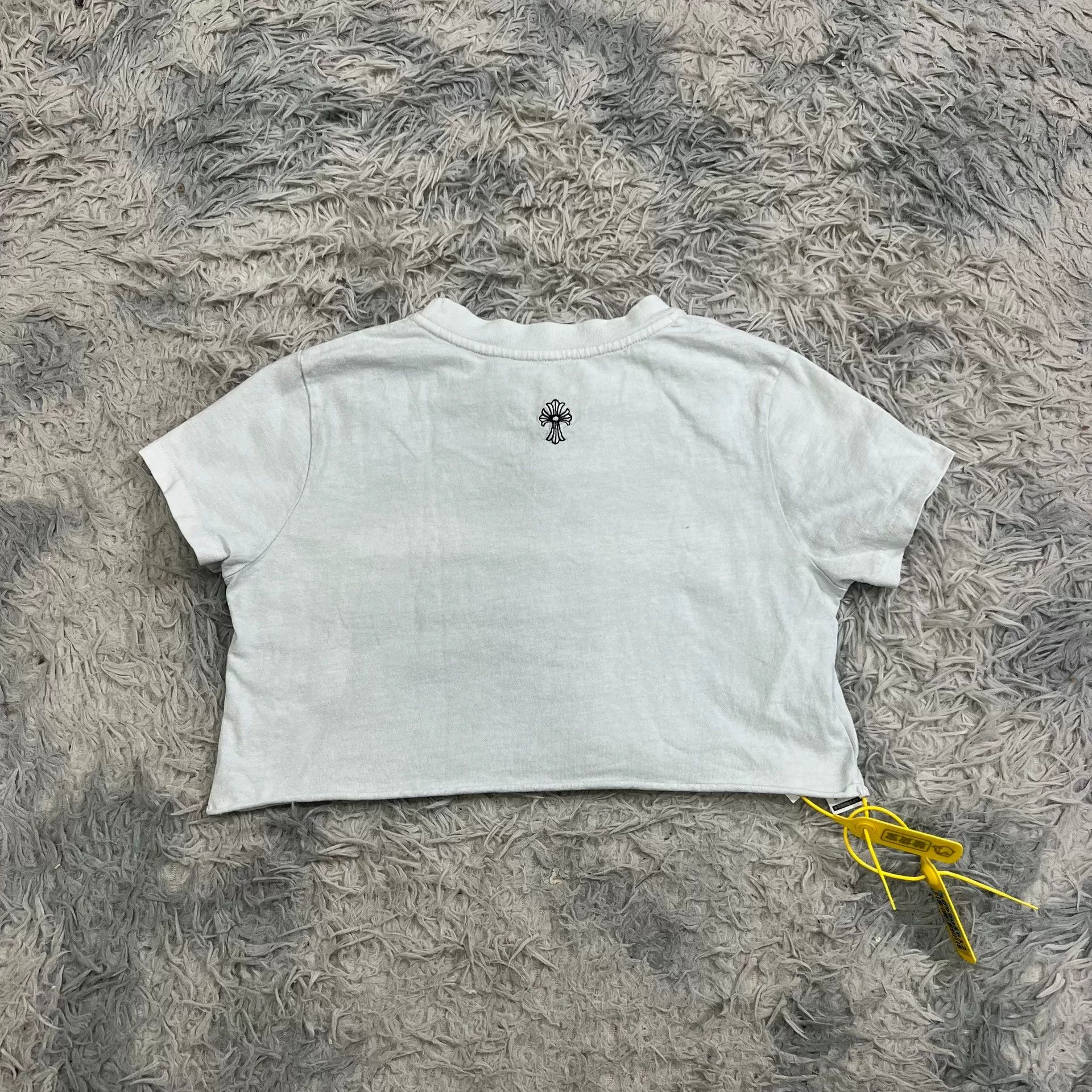 Chrome Hearts Chrome Hearts White Embroidered Crop Top Size US M / EU 48-50 / 2 - 2 Thumbnail