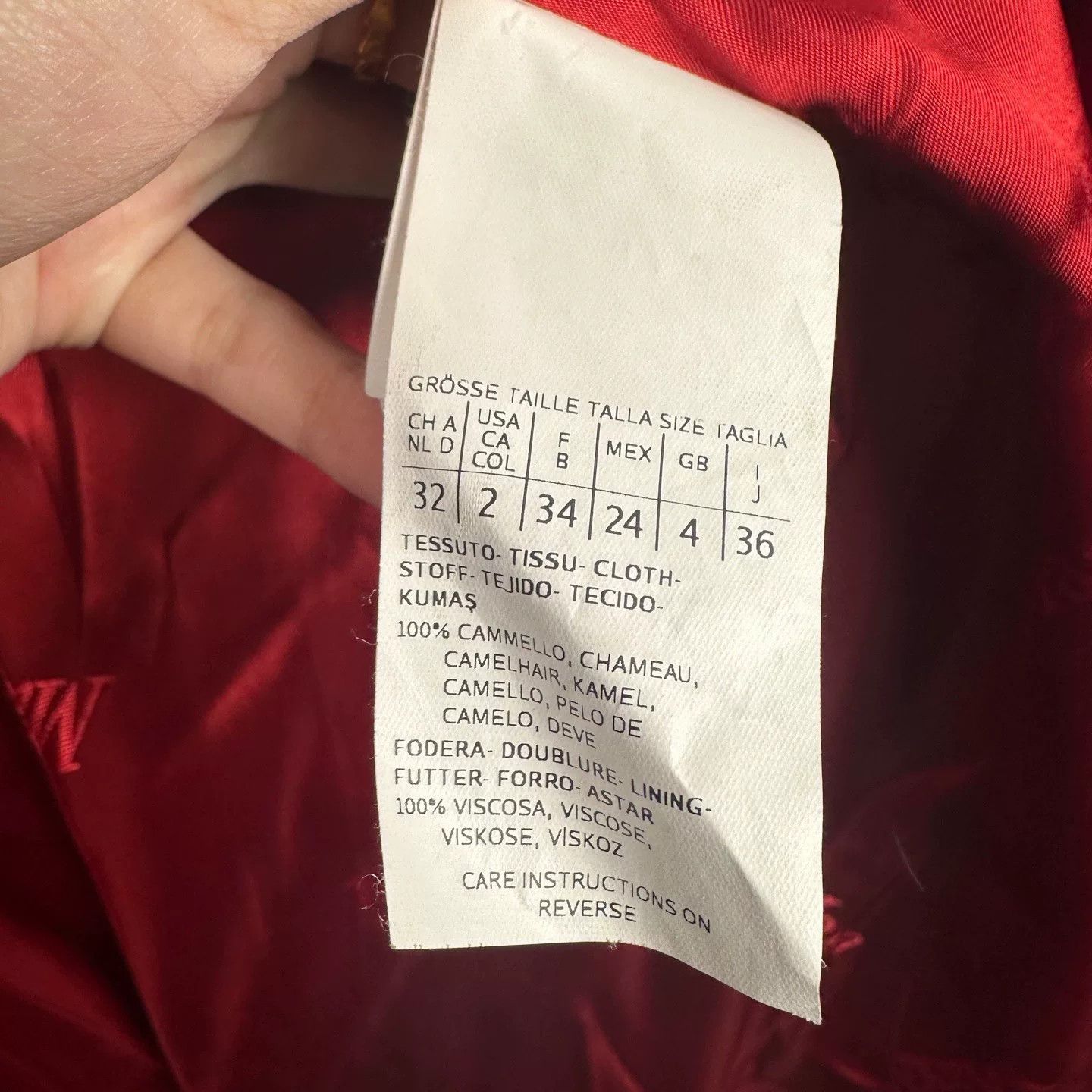 Max Mara Maxmara Railto Red Coat Size 36 Size US XS / EU 42 / 0 - 5 Thumbnail