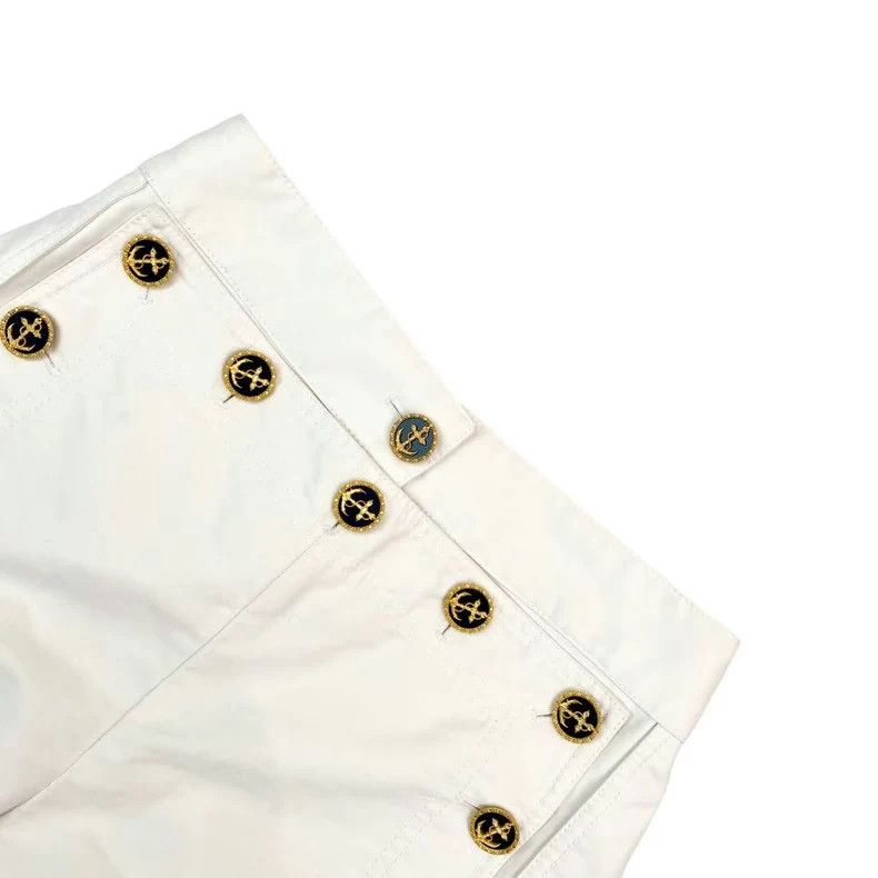 Louis Vuitton Louis Vuitton Cotton Pirate Button White Skirt Size US 38 / EU 54 - 3 Thumbnail