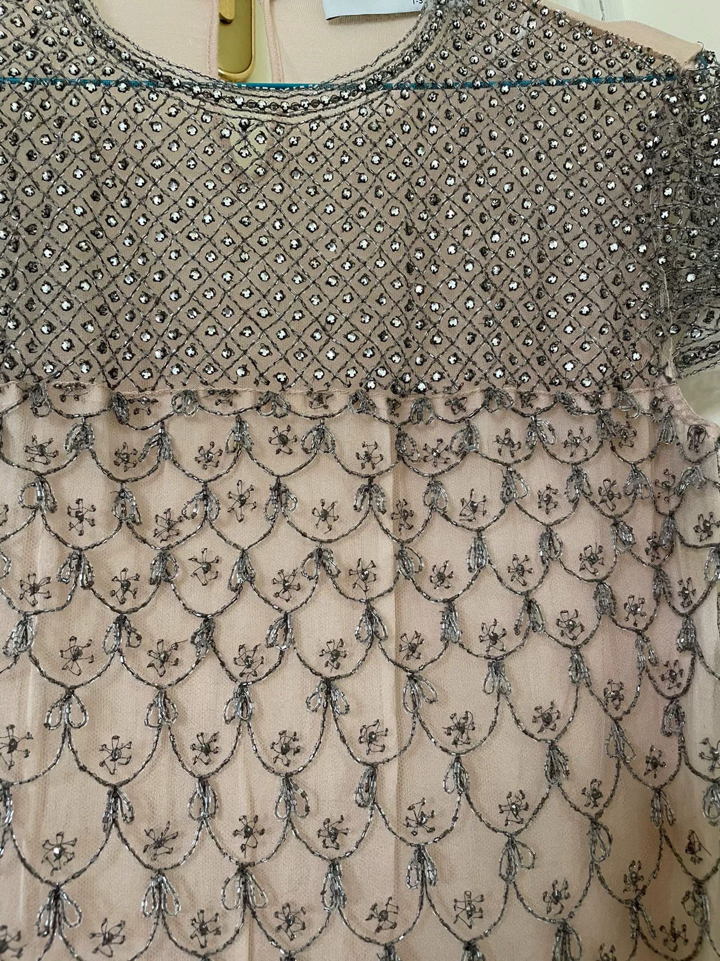 Valentino Valentino Beaded Short Sleeve Top Size US XXL / EU 58 / 5 - 2 Thumbnail