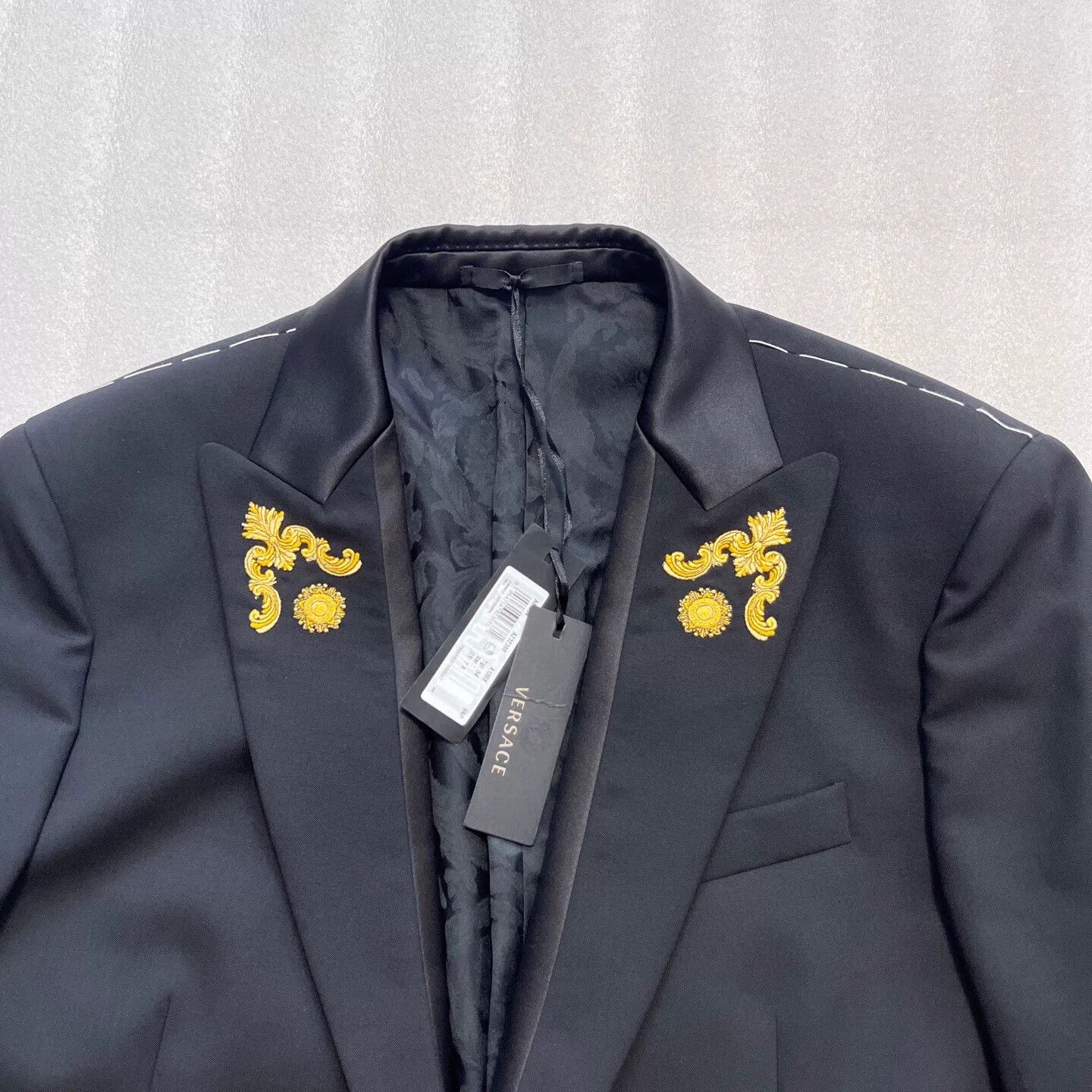 Versace Versace Embroidered Men's Suit Size US XL / EU 56 / 4 - 2 Thumbnail