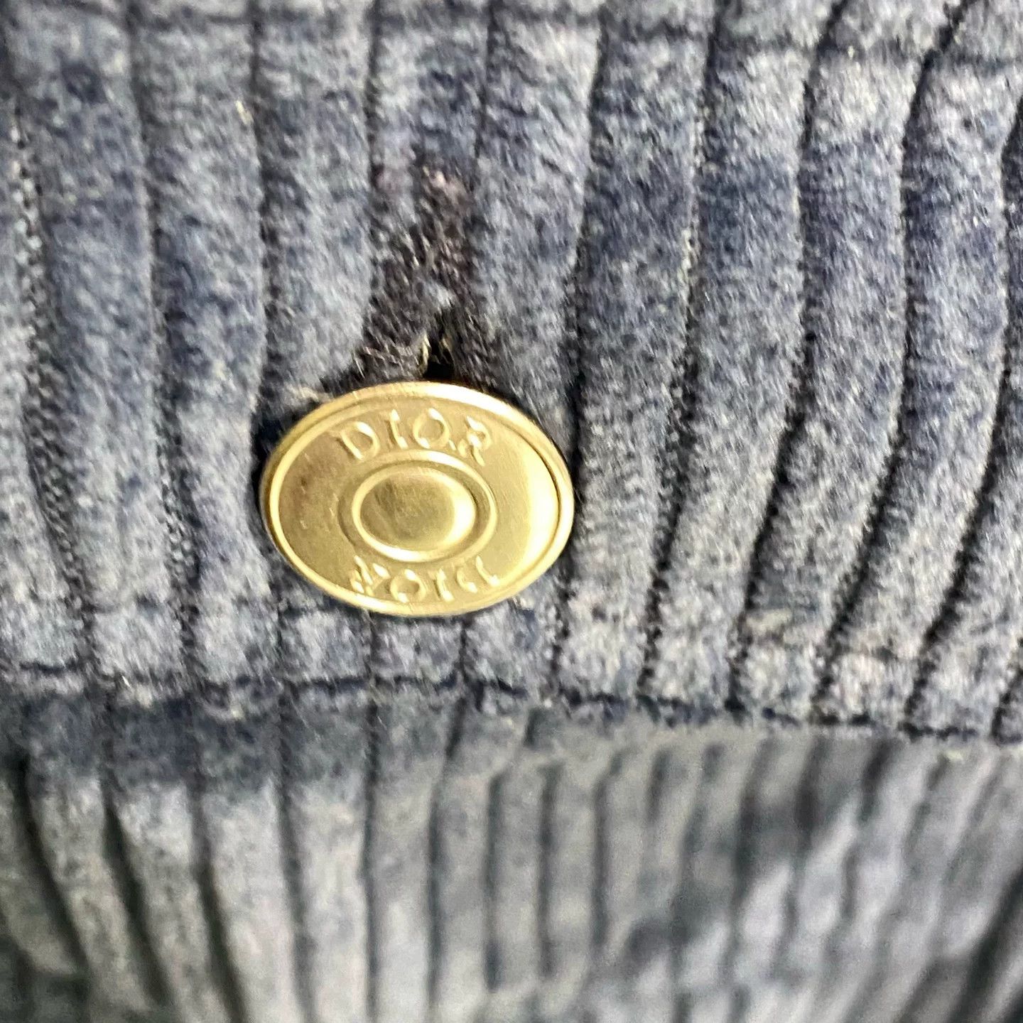 Dior Dior Blue Corduroy Jacket Coat Size US XL / EU 56 / 4 - 5 Thumbnail