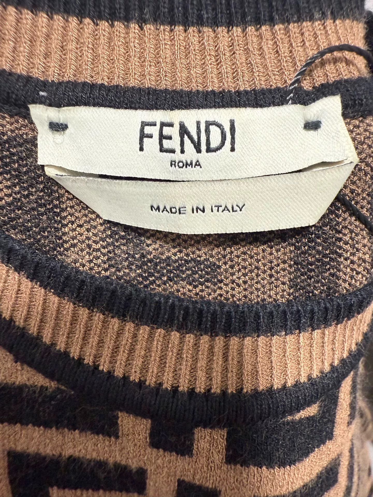 Fendi Fendi FF Monogram Knit Short Sleeve Size US S / EU 44-46 / 1 - 3 Thumbnail