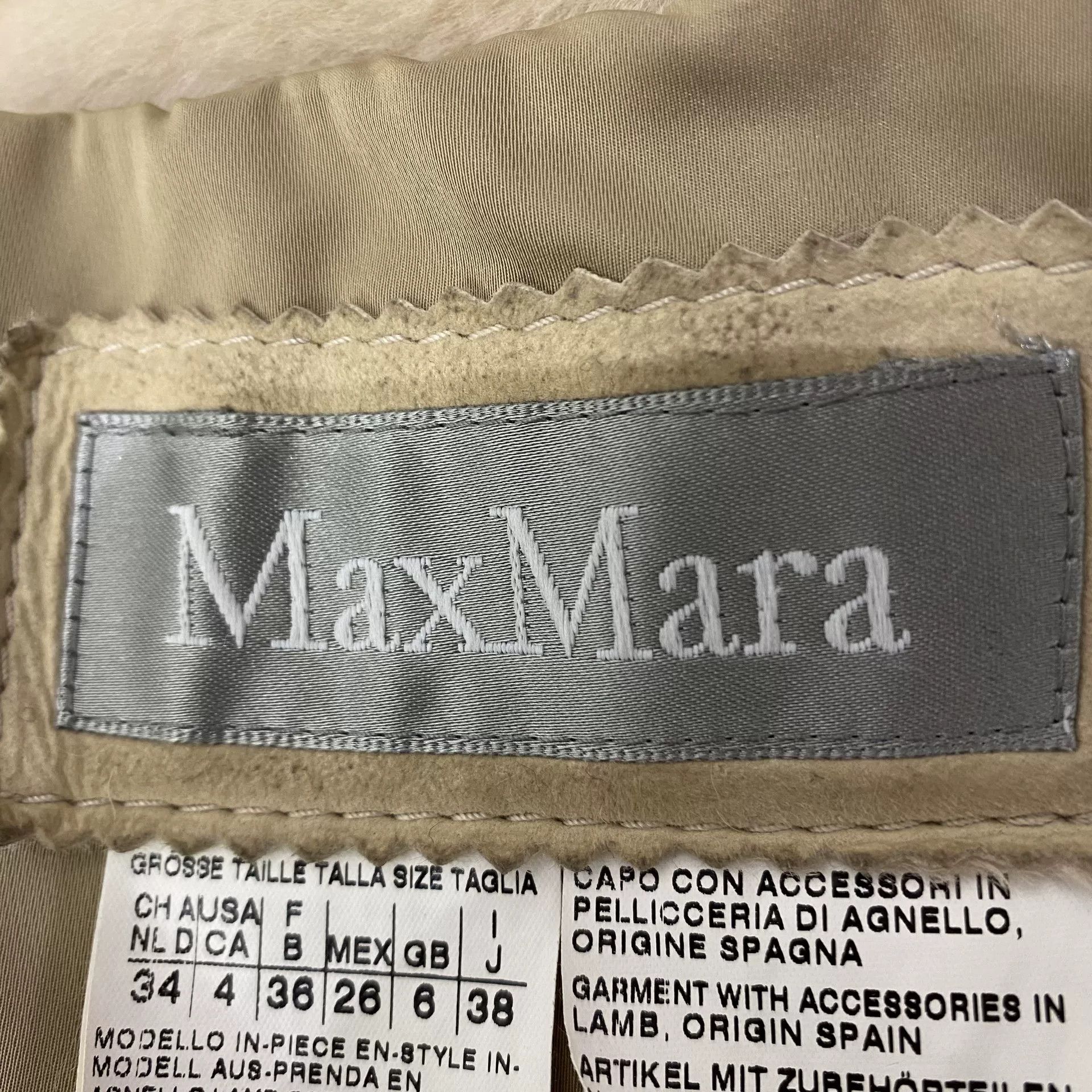 Max Mara maxmara camel fur collar leather jacket Size US XS / EU 42 / 0 - 5 Thumbnail