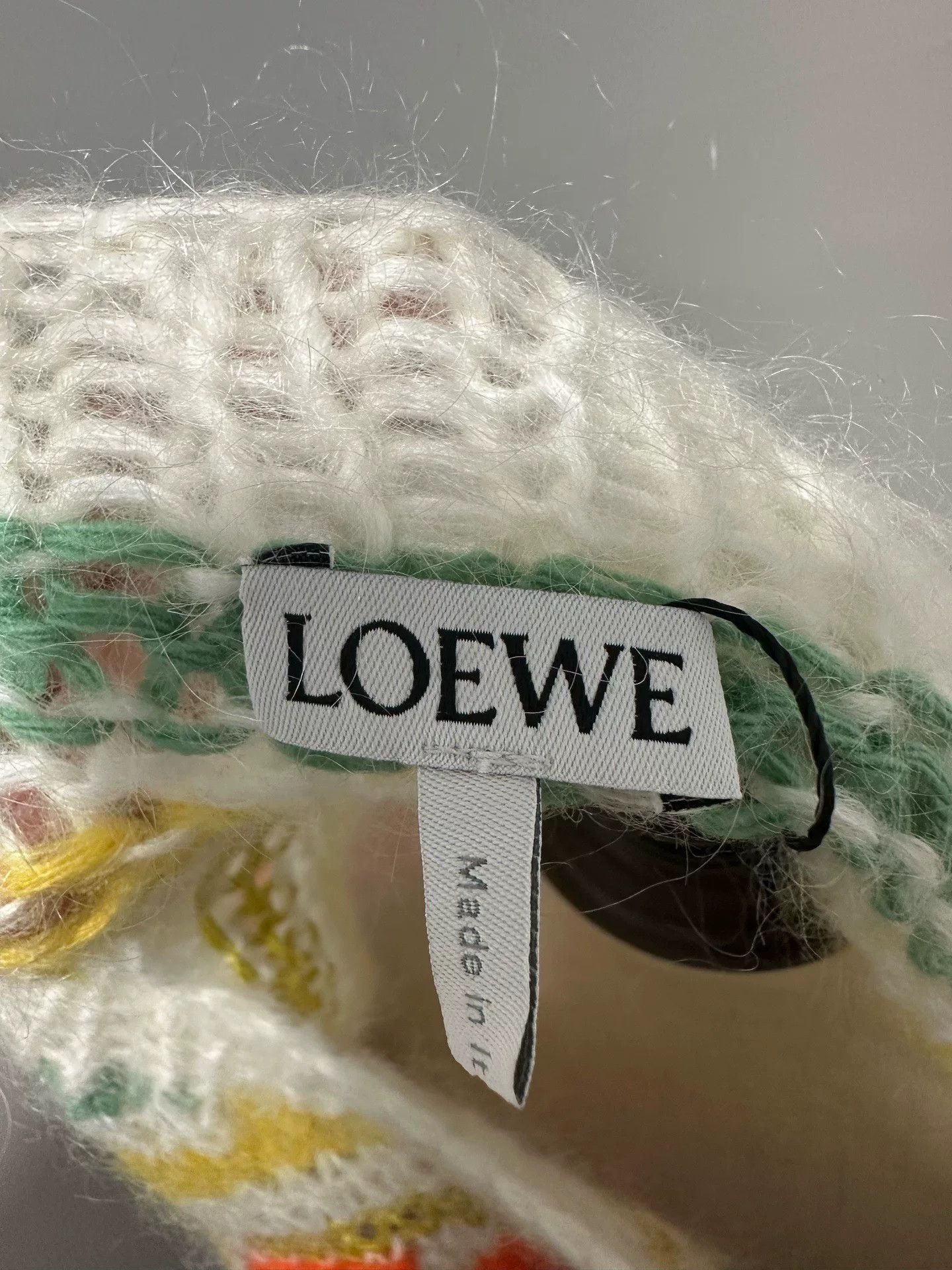 Loewe Loewe Mohair Embroidered Logo Sweater Size US XS / EU 42 / 0 - 3 Thumbnail