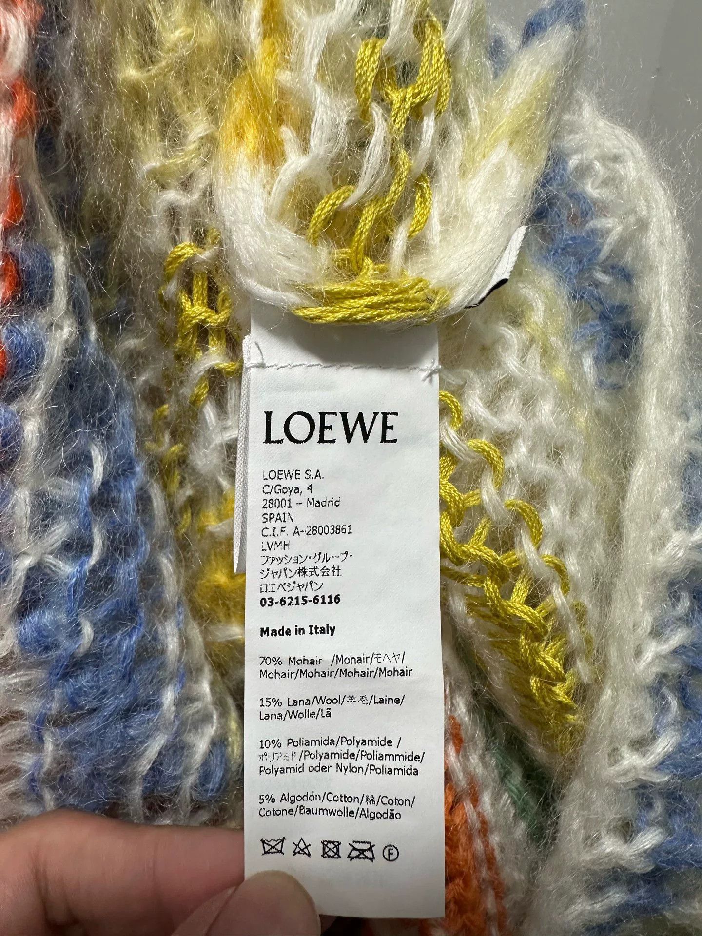 Loewe Loewe Mohair Embroidered Logo Sweater Size US XS / EU 42 / 0 - 5 Thumbnail