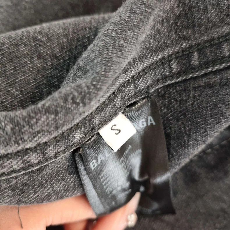 Balenciaga Balenciaga Gray Denim Jacket S Size US S / EU 44-46 / 1 - 5 Thumbnail