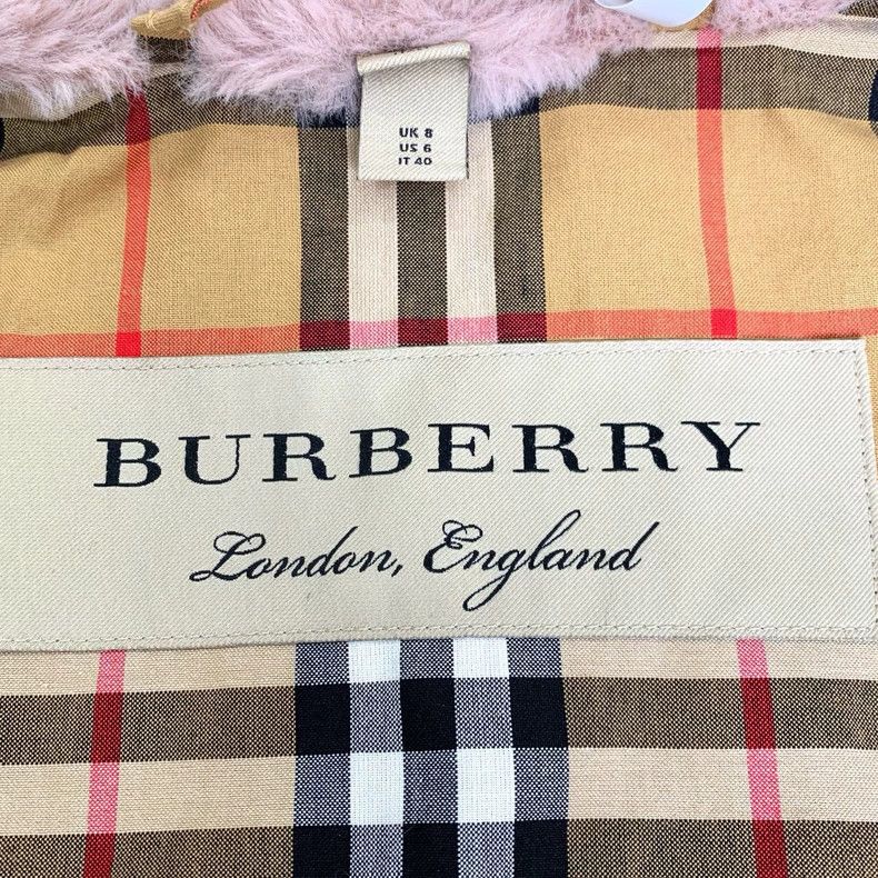 Burberry Burberry Pink Faux Fur Collared Coat Size US M / EU 48-50 / 2 - 6 Thumbnail