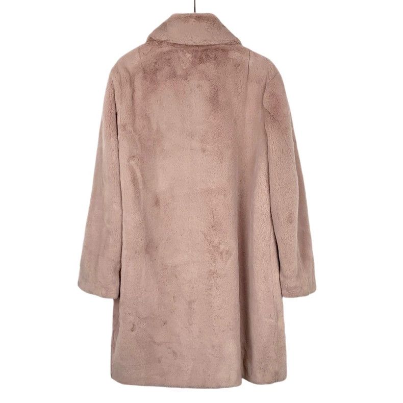 Burberry Burberry Pink Faux Fur Collared Coat Size US M / EU 48-50 / 2 - 2 Thumbnail