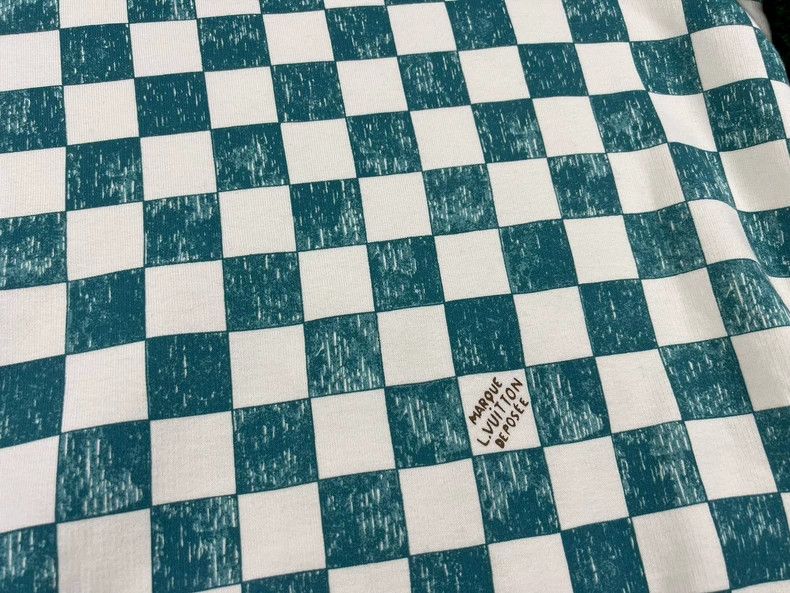 Louis Vuitton Louis Vuitton White Green Check Sweatshirt Size US L / EU 52-54 / 3 - 3 Thumbnail