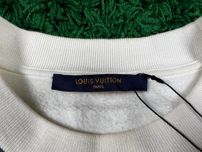 Louis Vuitton Louis Vuitton White Green Check Sweatshirt Size US L / EU 52-54 / 3 - 4 Thumbnail