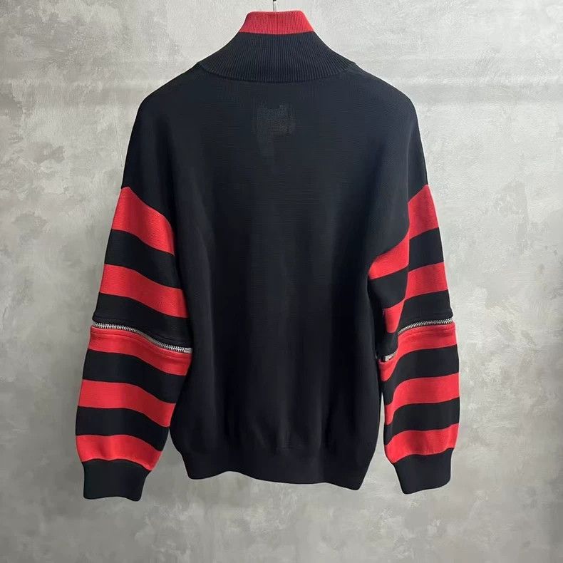 Gucci Gucci Black Red Stripe Bomber Jacket Size US XL / EU 56 / 4 - 2 Thumbnail
